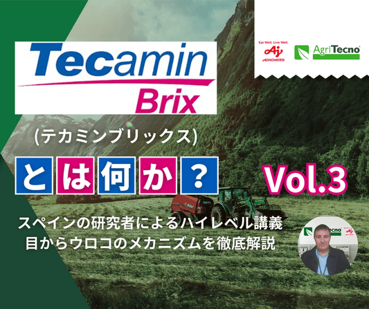 植物の⽣産性を⾼める秘訣：テカミンブリックスの科学Vol.3（全３回）